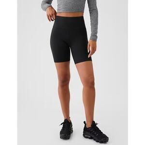 GapFit by Gap Power Black Bike Shorts Women Size Medium Workout Running Athletic